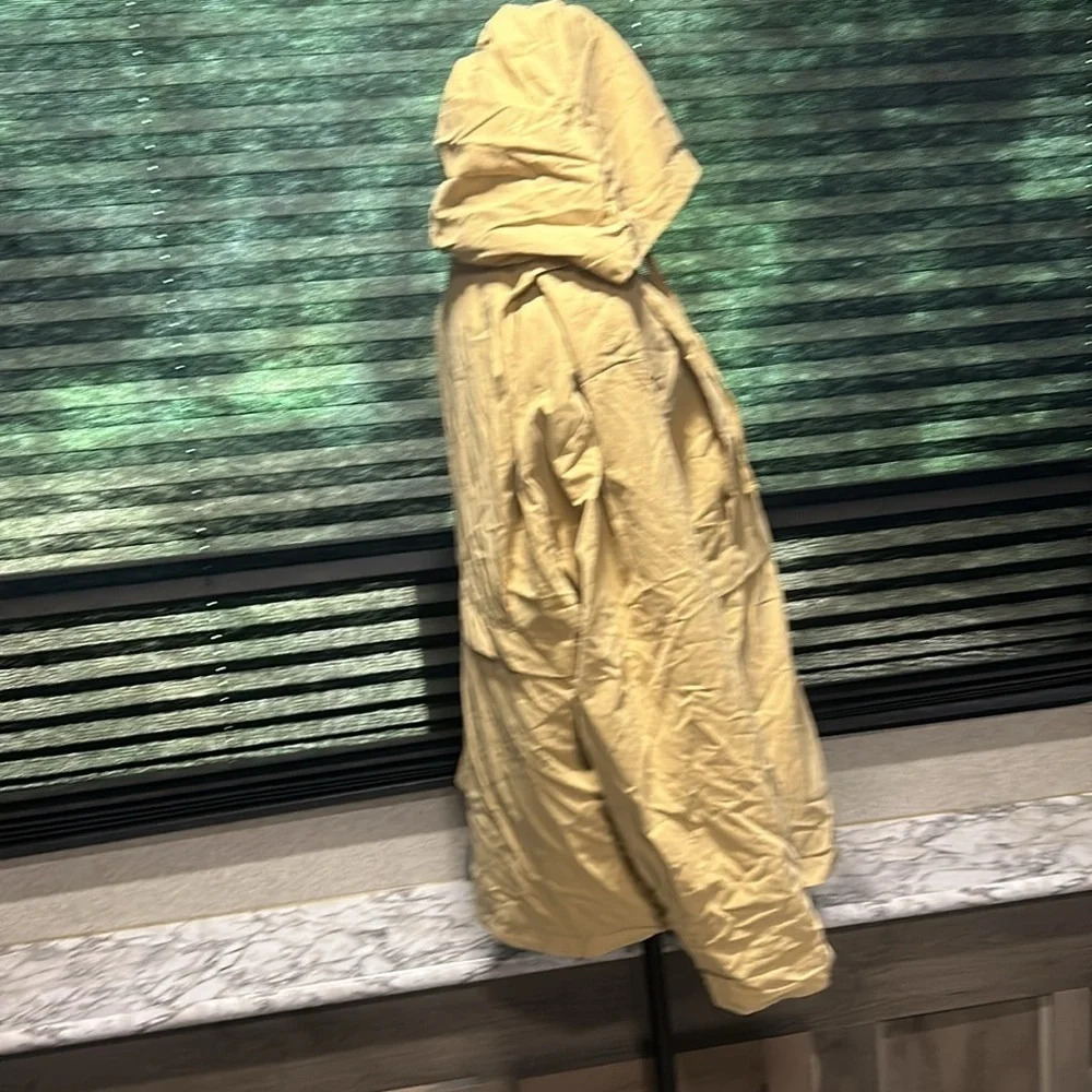 O’Neill Women’s Mustard Yellow Voyage Hooded Utility Zip Front Jacket Large - Picture 8 of 12